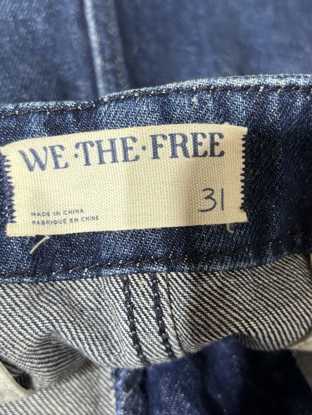 We The Free Time Warp Wide Jeans Size 31 Free People - Picture 4 of 7